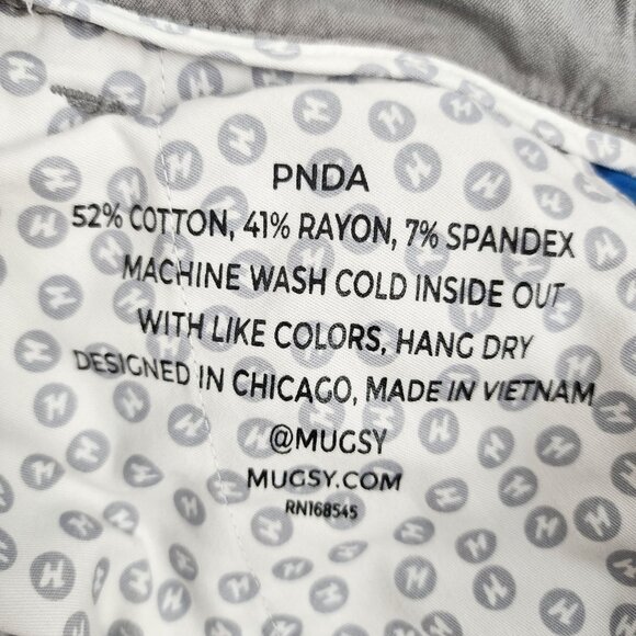 SOLD OUT Mugsy Jeans Mens 33x32 Gray Damens Straight Leg Pants - Picture 12 of 12